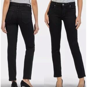Kut From The Kloth Mid Rise Straight Leg Black Jeans.Size 8
